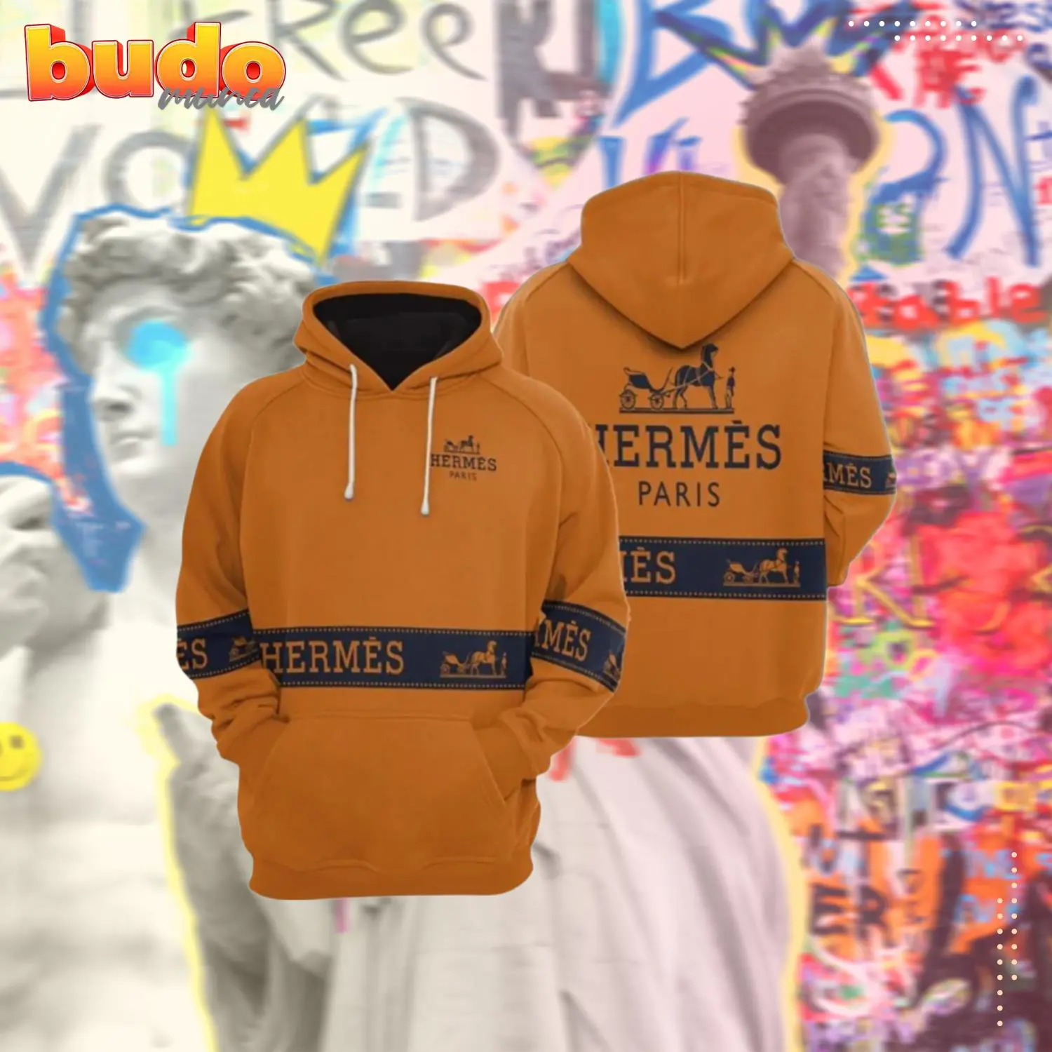 Hermes paris luxury unisex hoodie luxury brand outfit for men women - hot new